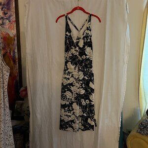 Medium dress BCBG Maxazria Black & White floral